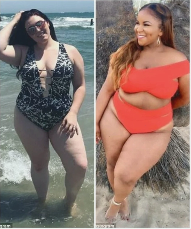Người xấu mặc bikini trên cát