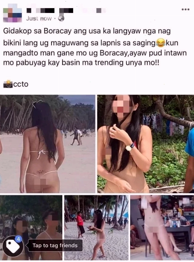 Tác động tinh thần Tâm lý cô gái mặc bikini nhỏ như sợi dây