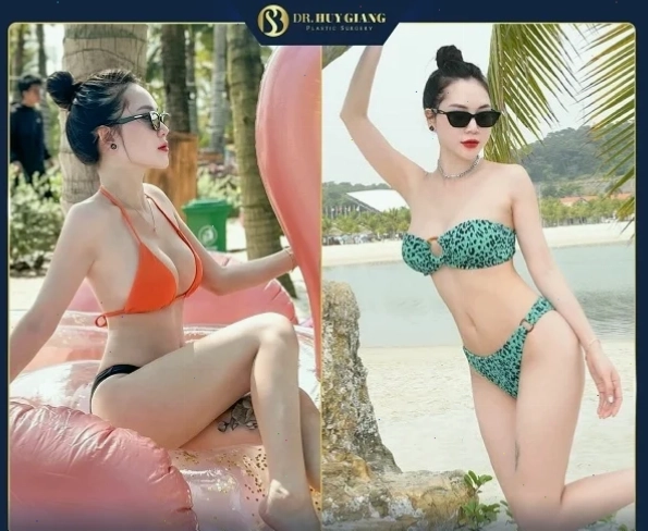 trai hôn gái mặc bikini