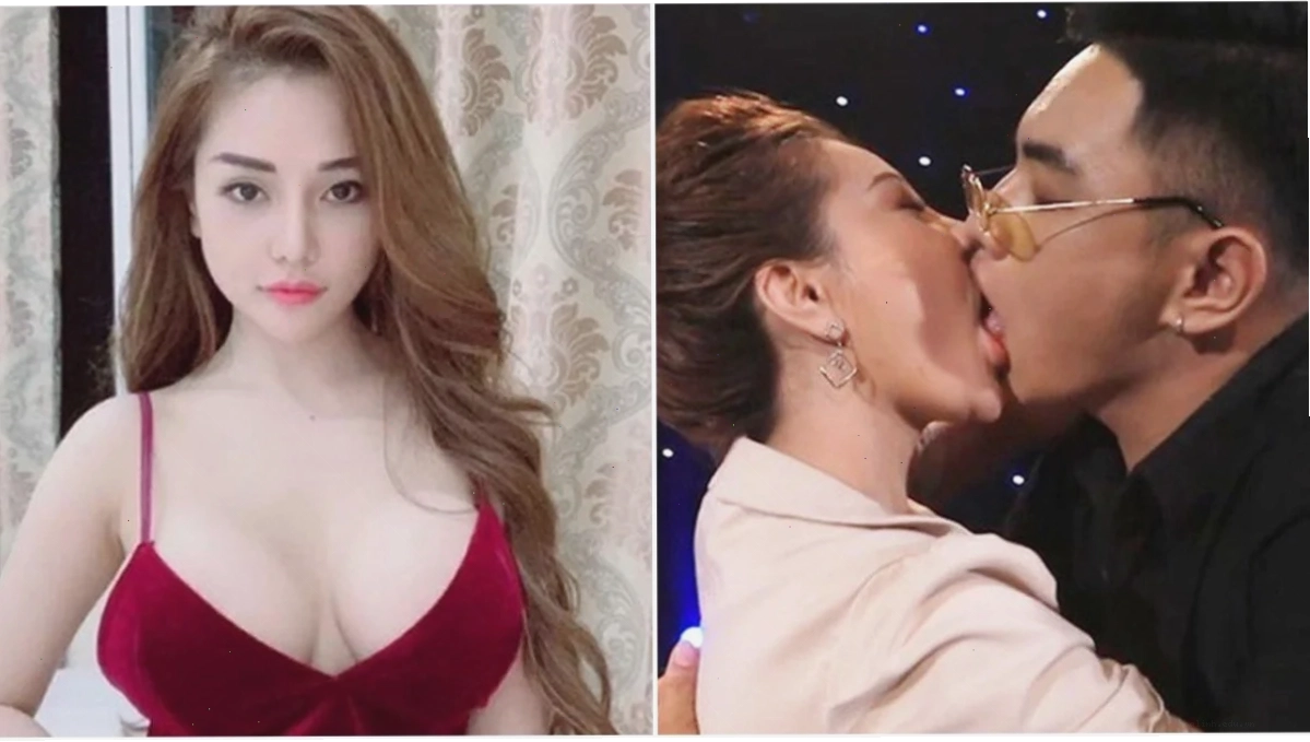 trai hôn gái mặc bikini