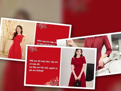 Bạn là em là cô gái mặc váy đỏ kiêu sa và lôi cuốn