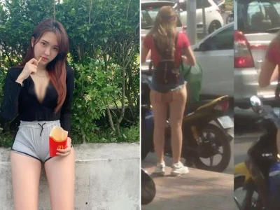Gái xinh mặc quần ngắn lộ mu gây xôn xao dư luận