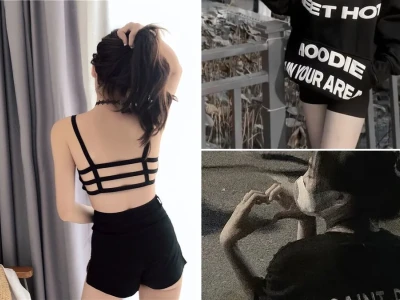 Ngắm nhìn ảnh gái mặc áo 3 dây che mặt cực kỳ bí ẩn
