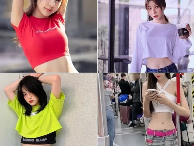 Ngắm nhìn phong cách ấn tượng của gái mặc croptop