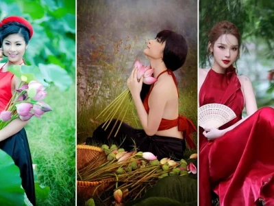 Ngắm vẻ đẹp đầy mê hoặc của cô gái mặc yếm đào Việt