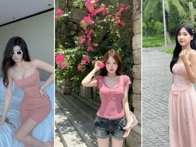 Ngắm vẻ đẹp ngọt ngào của gái xinh mặc đồ pinky cuốn hút