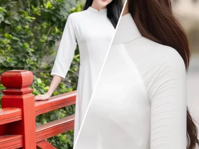 Ngắm vẻ đẹp tinh khôi của những gái mặc áo dài trắng