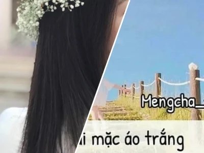 Vẻ đẹp tinh khôi từ em là cô gái mặc áo trắng